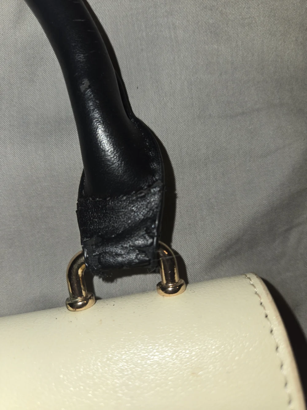 Classic Tricolor Top-Handle Satchel - Black, Cream & Red